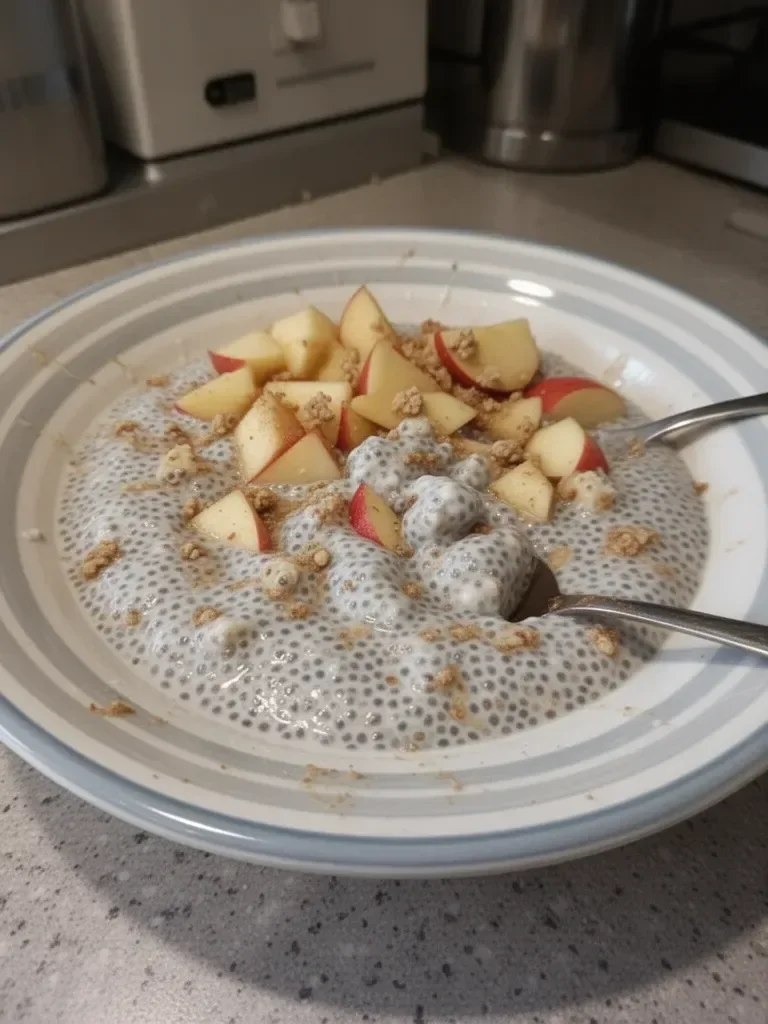 Apple Chia Pudding (Healthy Greek Yogurt Breakfast)