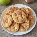 Delicious Apple Snickerdoodles with cinnamon and apple, freshly baked cookies