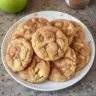 Delicious Apple Snickerdoodles with cinnamon and apple, freshly baked cookies