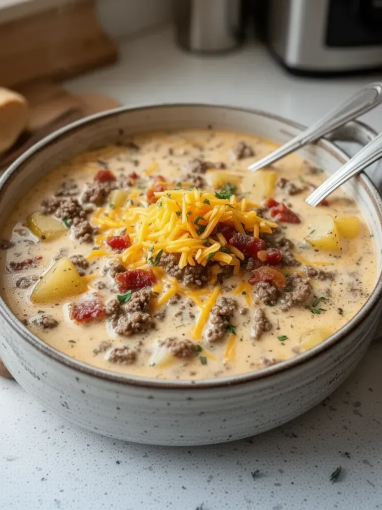 Bacon Cheeseburger Soup