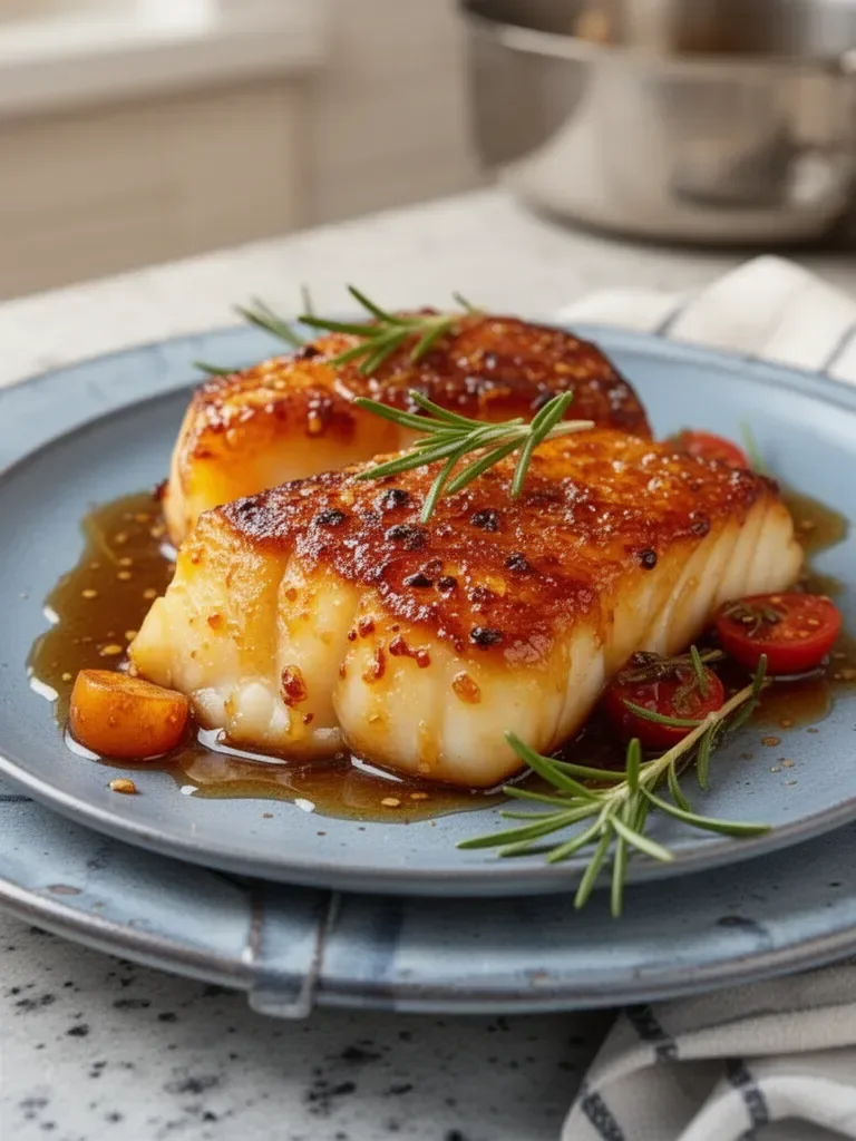 Baked Cod with Honey Soy Marinade