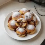 Delicious baked Nutella bombs fresh out of the oven