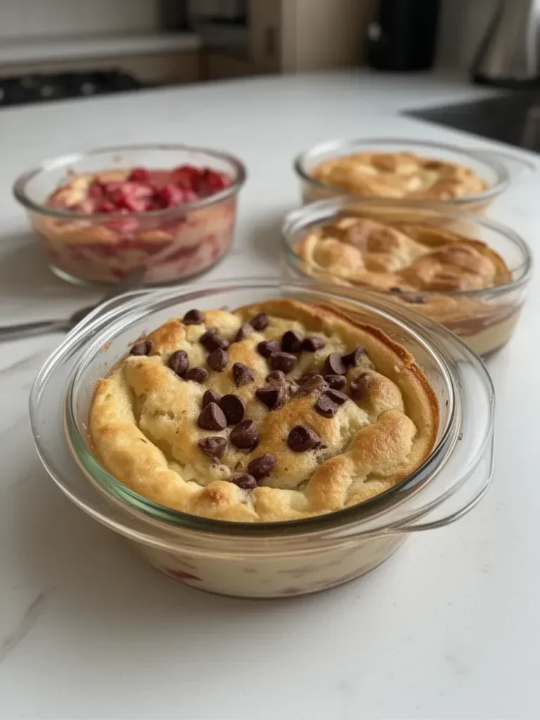 Baked Protein Pancake Bowls – Easy & High-Protein Treat