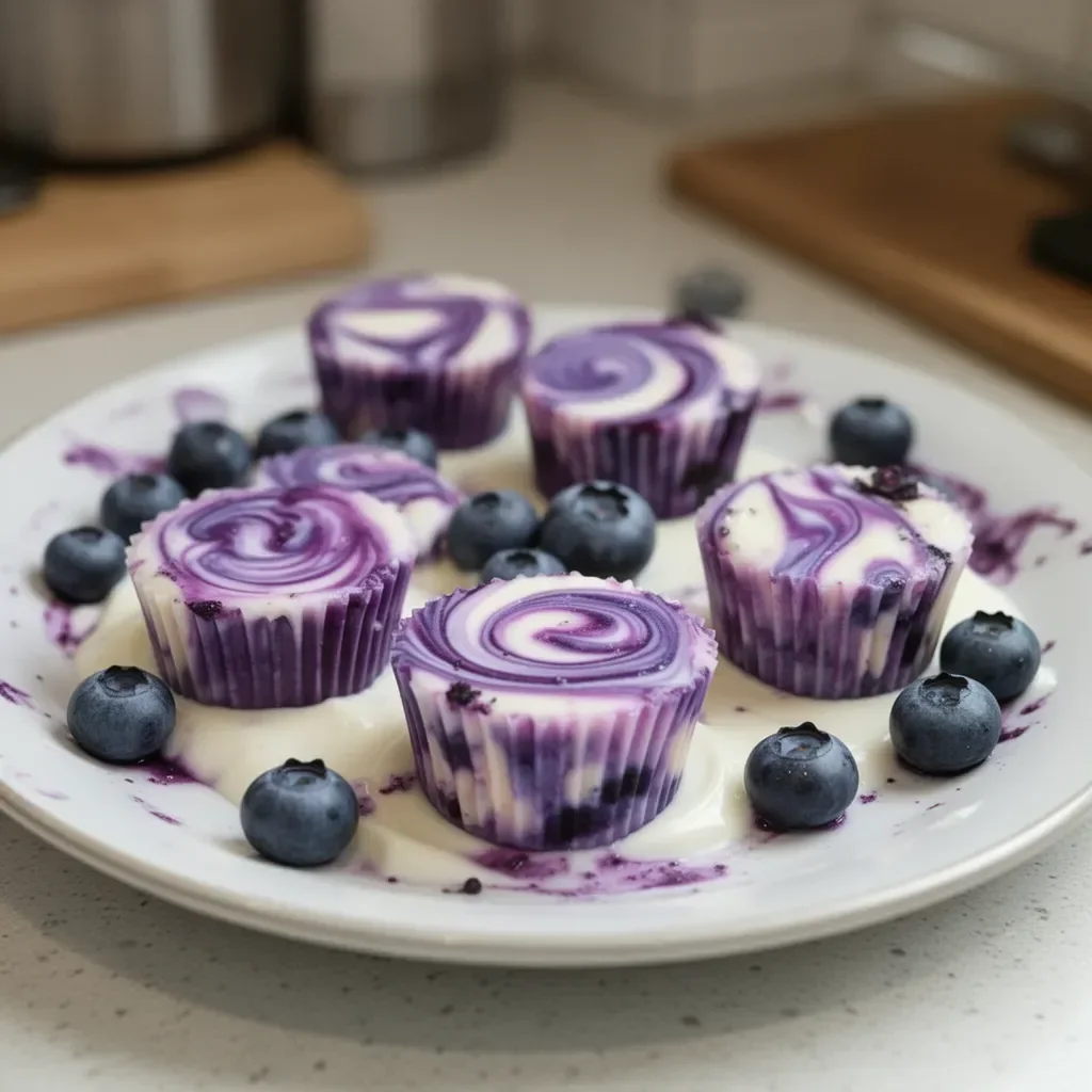 Blueberry Swirl Yogurt Bites