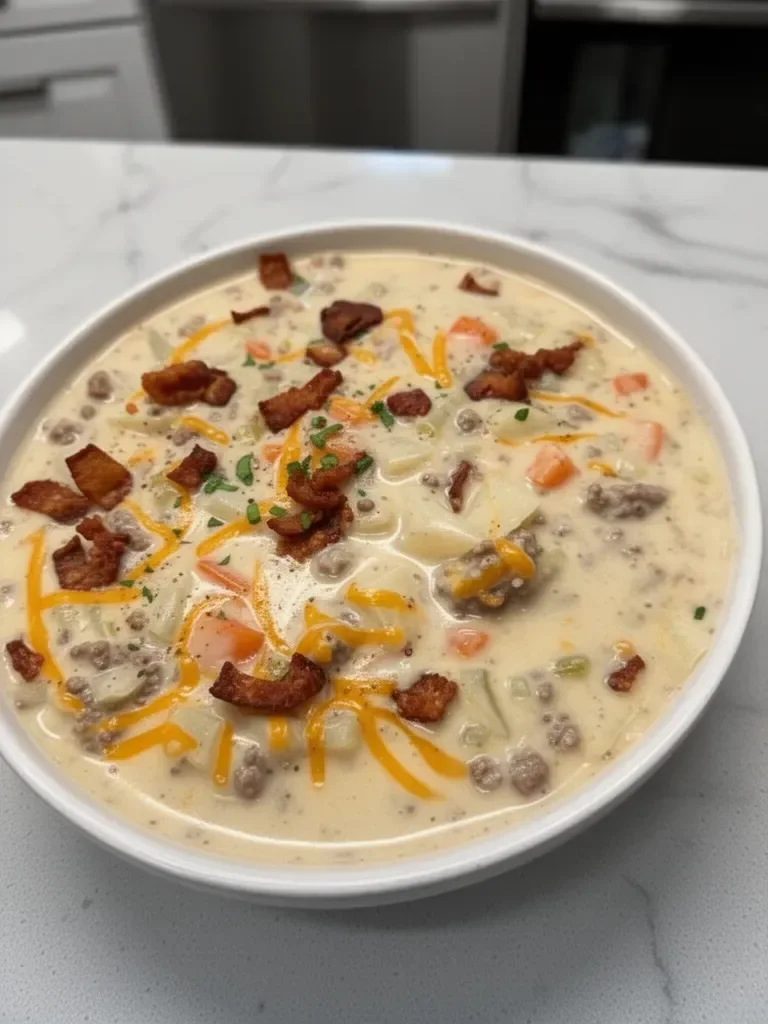 Cheeseburger Soup