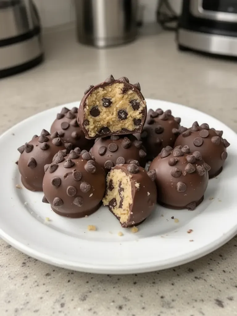Chocolate Chip Cookie Dough Truffles