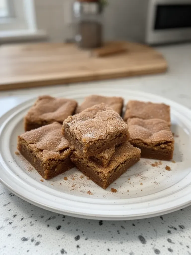 Cinnamon Sugar Blondies