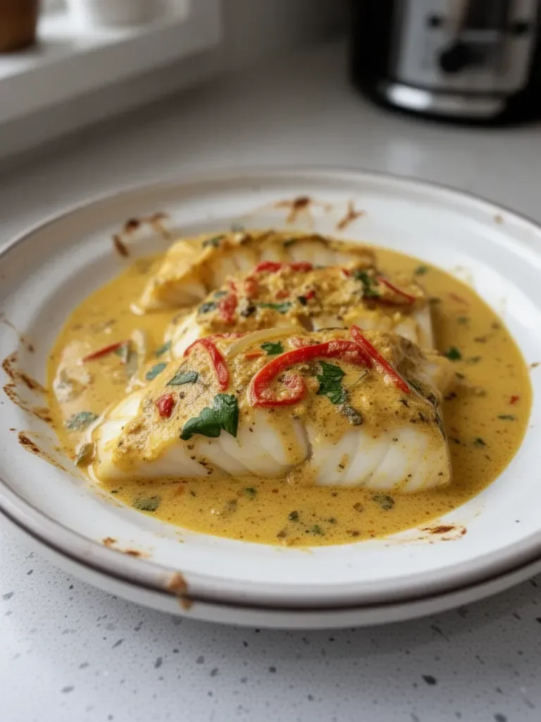 Coconut Curry Baked Cod