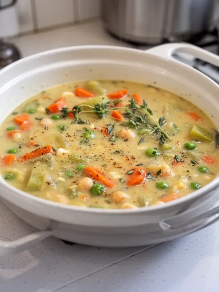 Comforting One-Pot Creamy Vegetable Soup