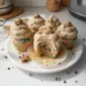 Delicious Cookie Dough Cupcakes with edible cookie dough frosting