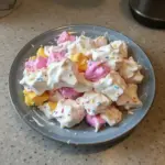 Delicious Cool Whip Candy dessert topped with colorful sprinkles