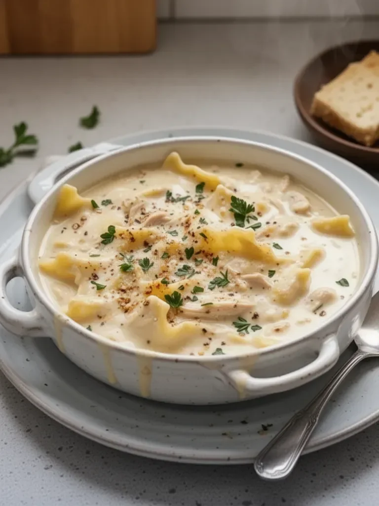 Creamy Chicken Lasagna Soup
