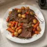 Delicious Crock Pot pot roast served with vegetables