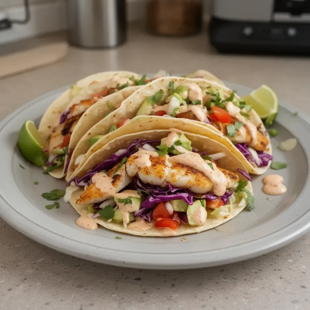 Fish Tacos with the Best Taco Sauce
