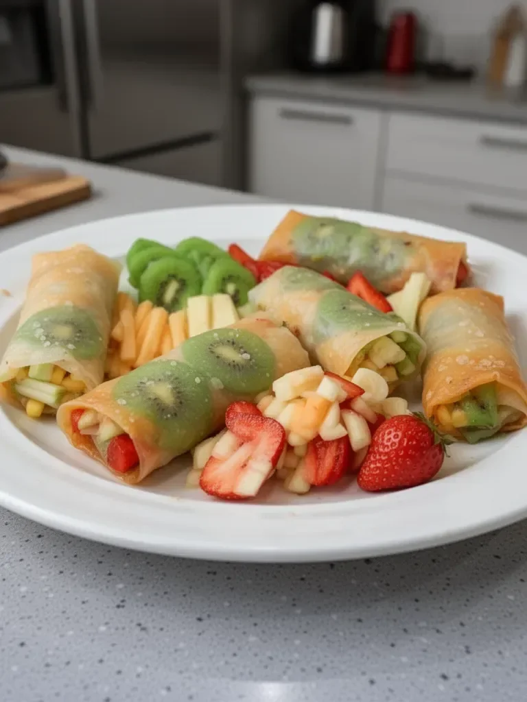 Fruit Spring Rolls - Kids Party Favorite!