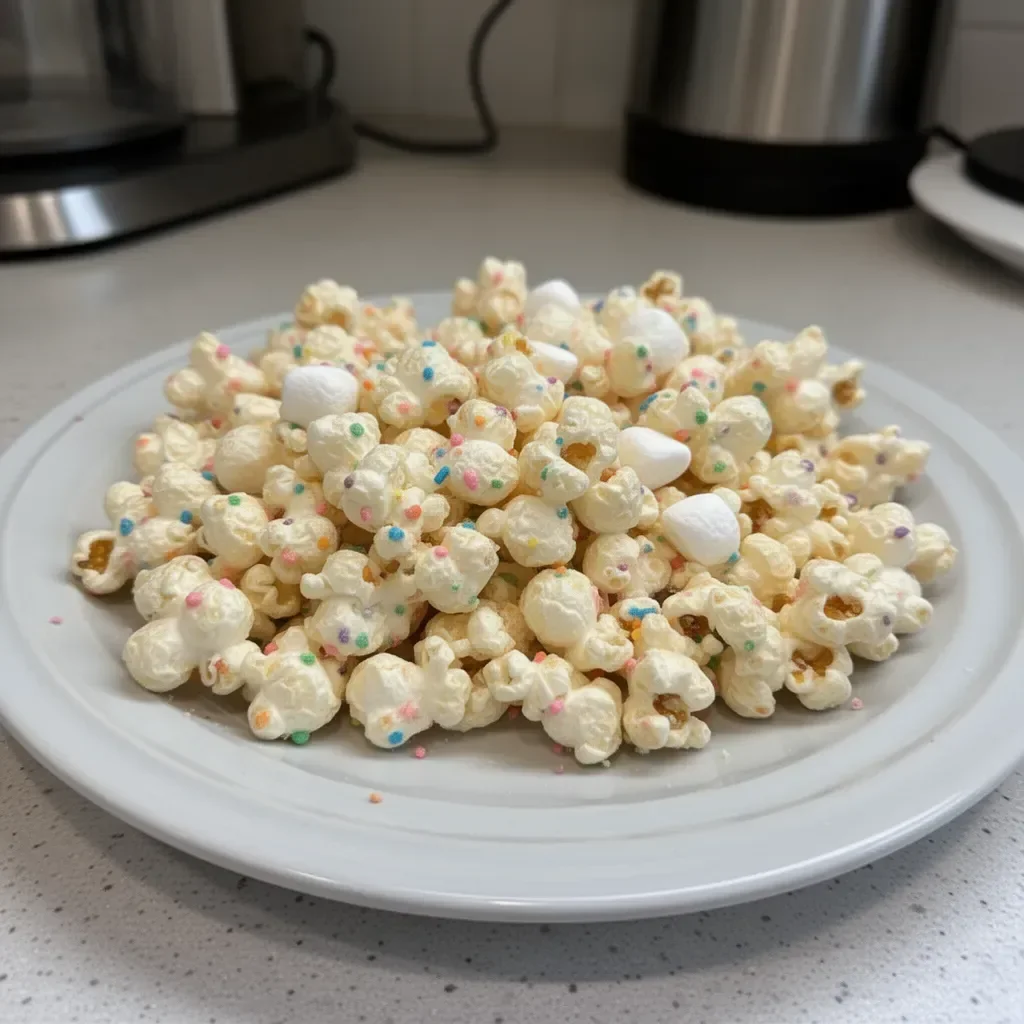 Funfetti Marshmallow Popcorn Treats