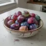 A bunch of Galaxy Candy Grapes showcasing their vibrant colors and sugary appearance.