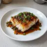 Ginger Soy Glazed Cod served with vegetables in a bowl