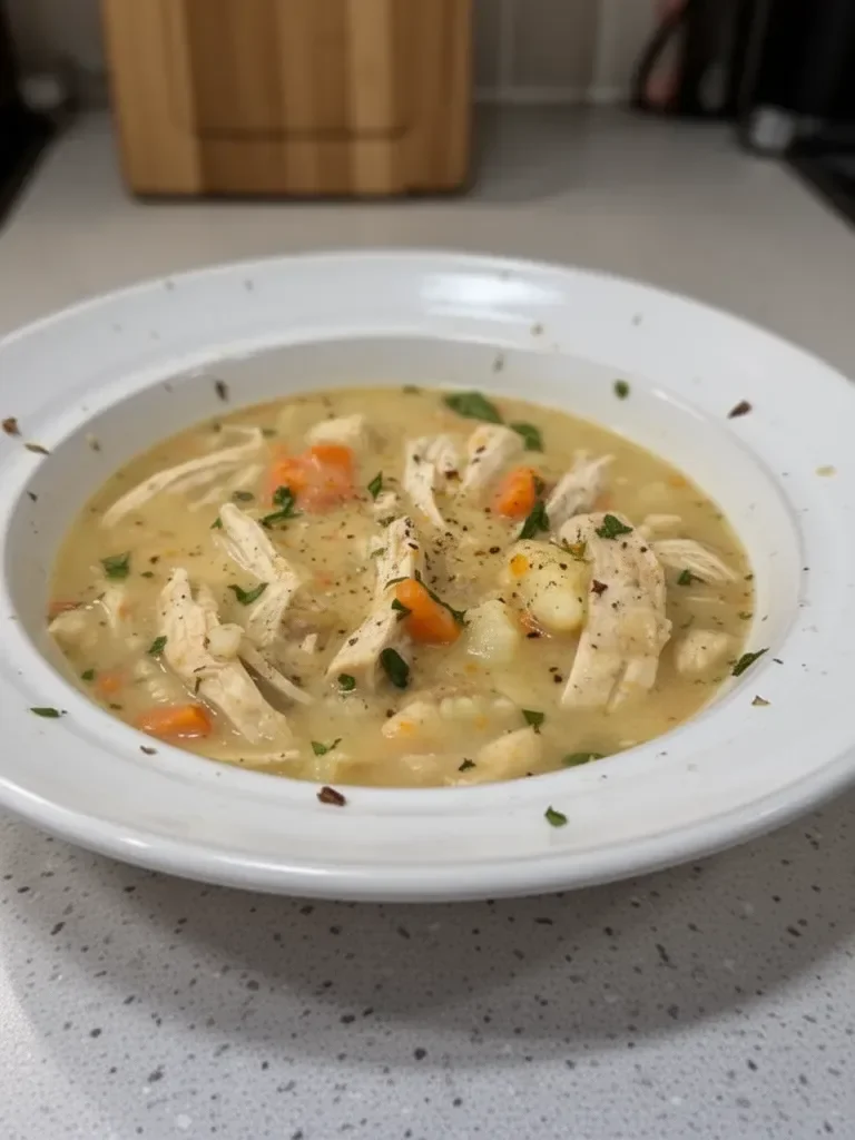 Healthy Chicken Pot Pie Soup