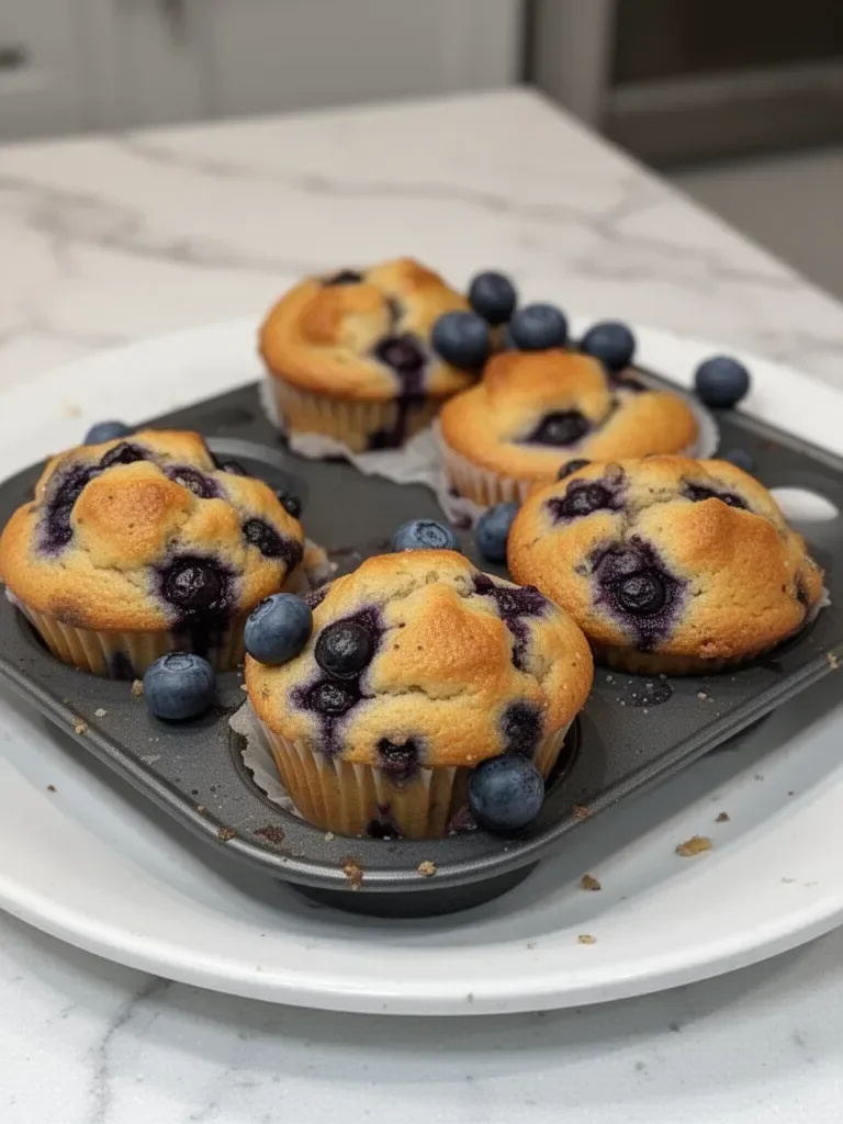 Hearty Blueberry Protein Muffins