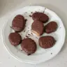 Delicious homemade healthy peanut butter eggs on a plate