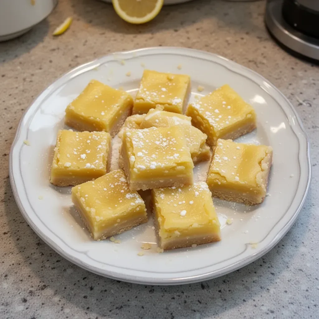 Delicious homemade lemon bars with a tangy lemon filling and buttery crust