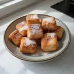 Delicious juicy angel cake churro bites, a sweet dessert treat.