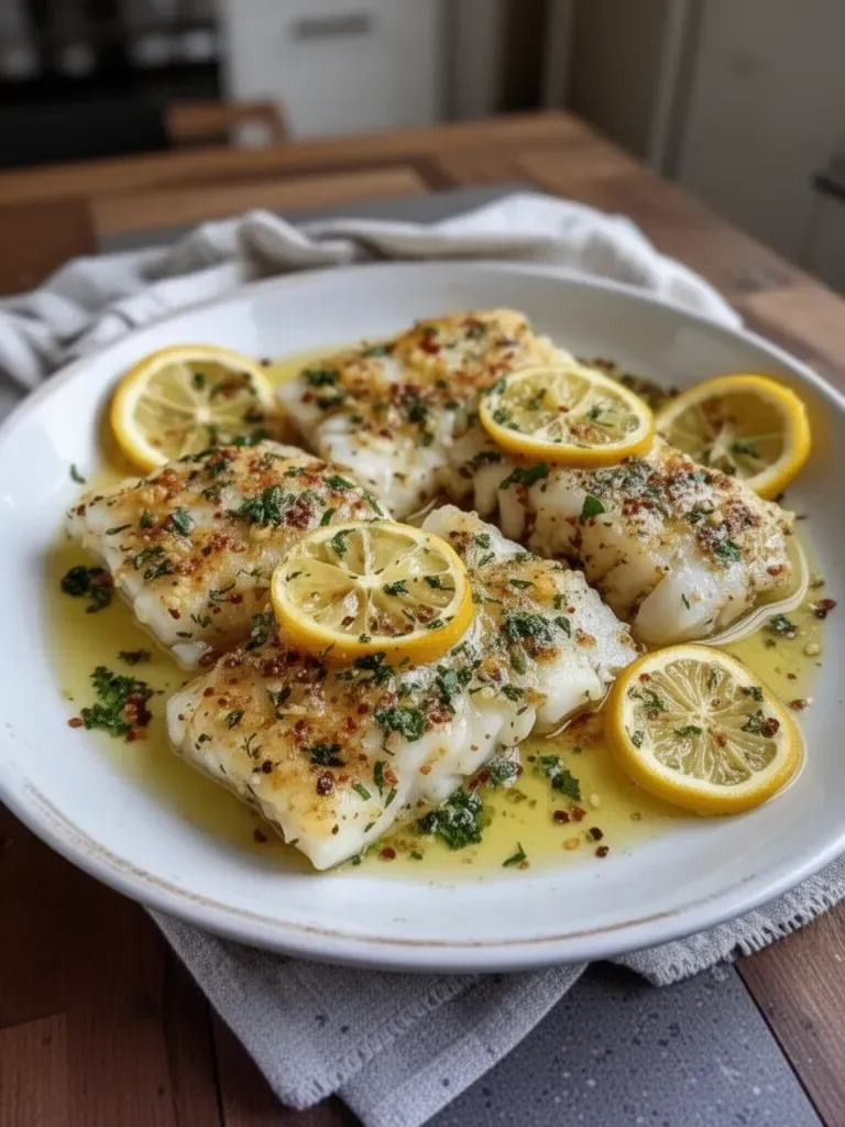 Lemon Garlic Butter Cod