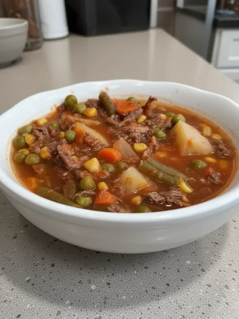 My Mom's Old-Fashioned Vegetable Beef Soup