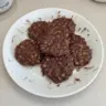 Delicious no bake chocolate oatmeal cookies on a plate