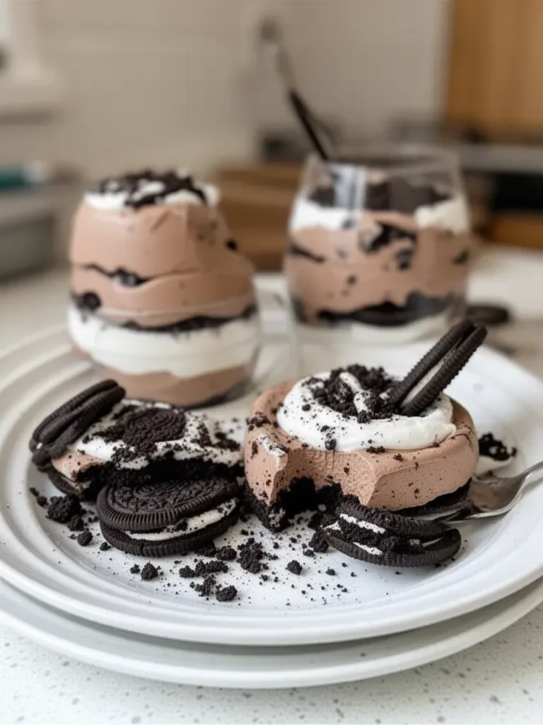 Oreo Chocolate Mousse Cups