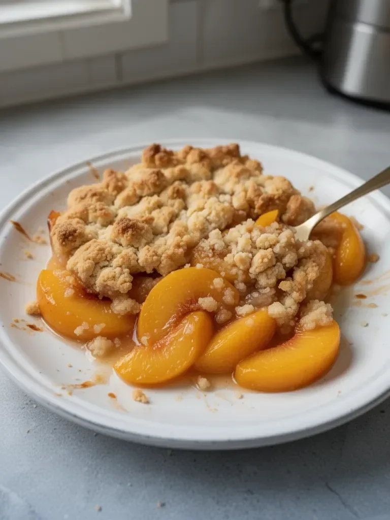 Peach Cobbler for Two