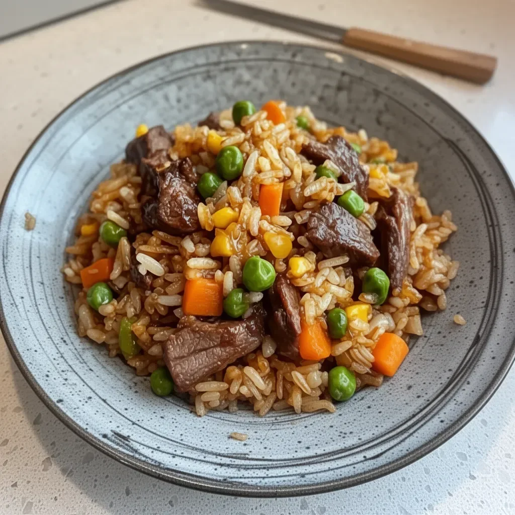 Savory venison fried rice prepared for a quick and comforting meal.