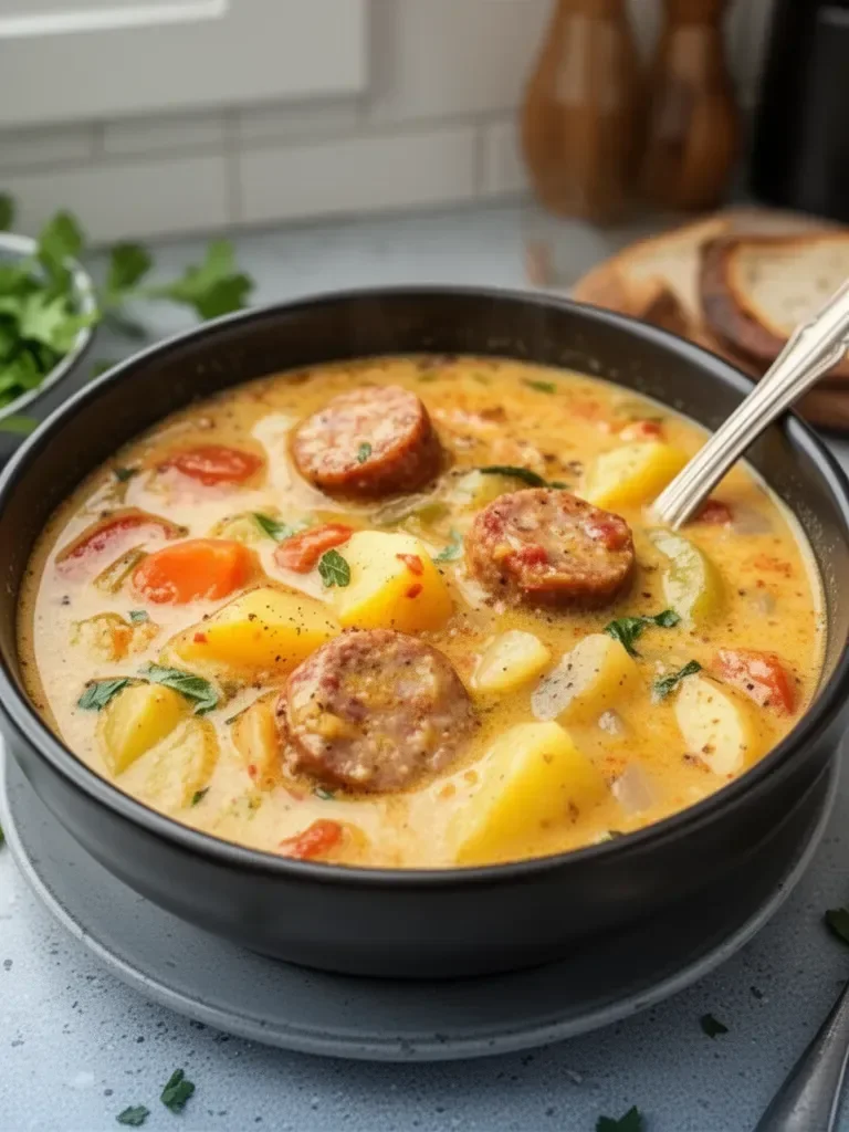 Slow Cooker Cajun Potato Soup