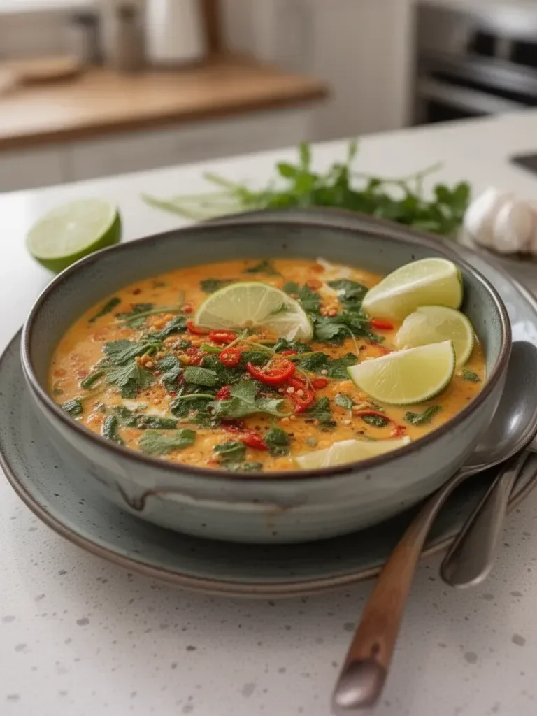 Thai Coconut Red Lentil Soup