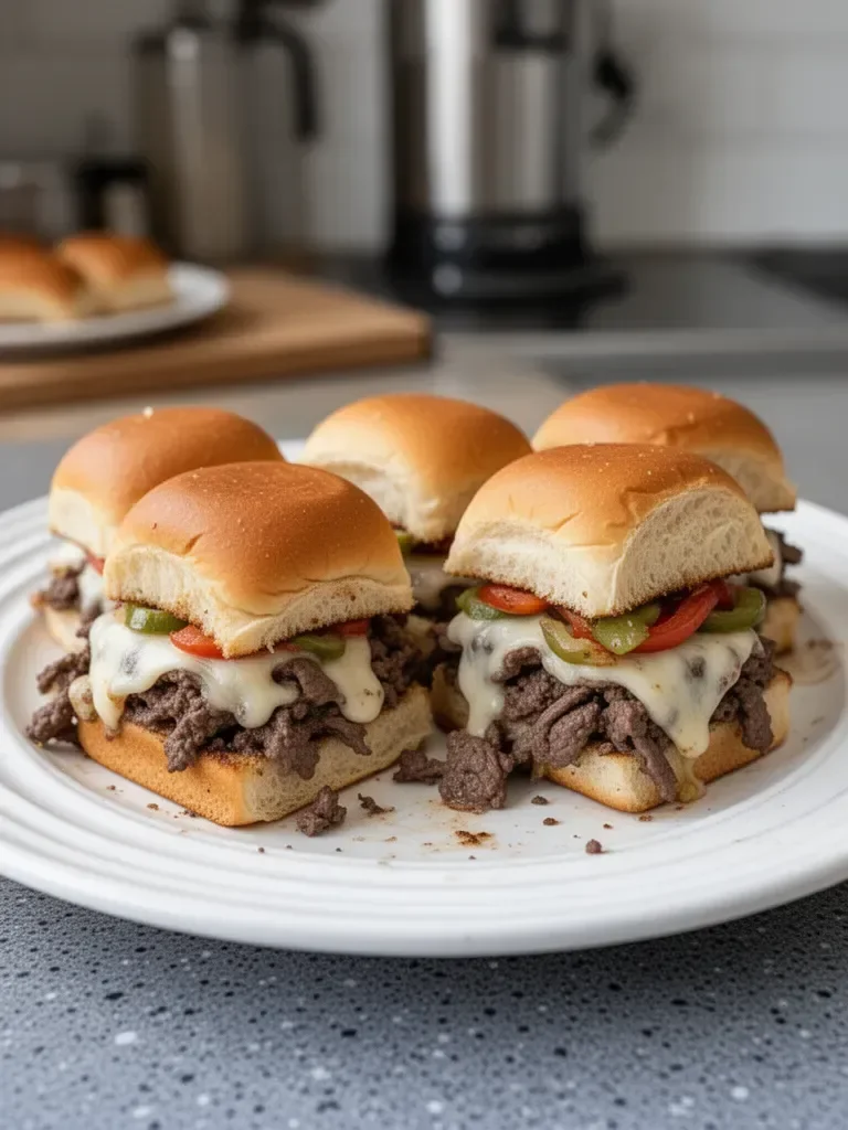 Venison Philly Cheesesteak Sliders