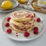 Delicious white chocolate lemon raspberry cookies on a plate