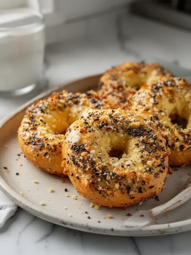 2-Ingredient Keto Cottage Cheese Bagels