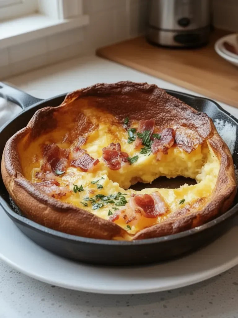 Cheddar Bacon Dutch Baby: Your New Breakfast Obsession