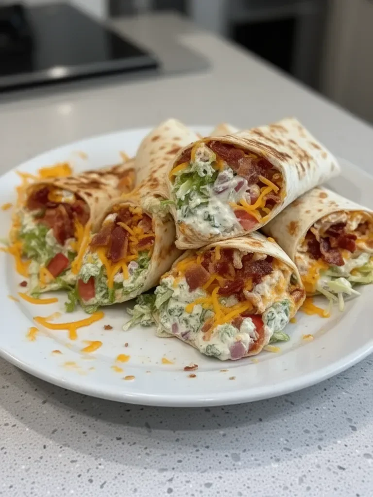 Cheesy Bacon Ranch Wraps