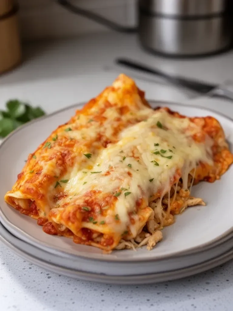 Cheesy Baked Chicken Enchiladas
