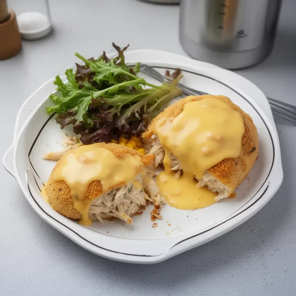 Delicious Chicken Pillows stuffed with tender chicken and cheese
