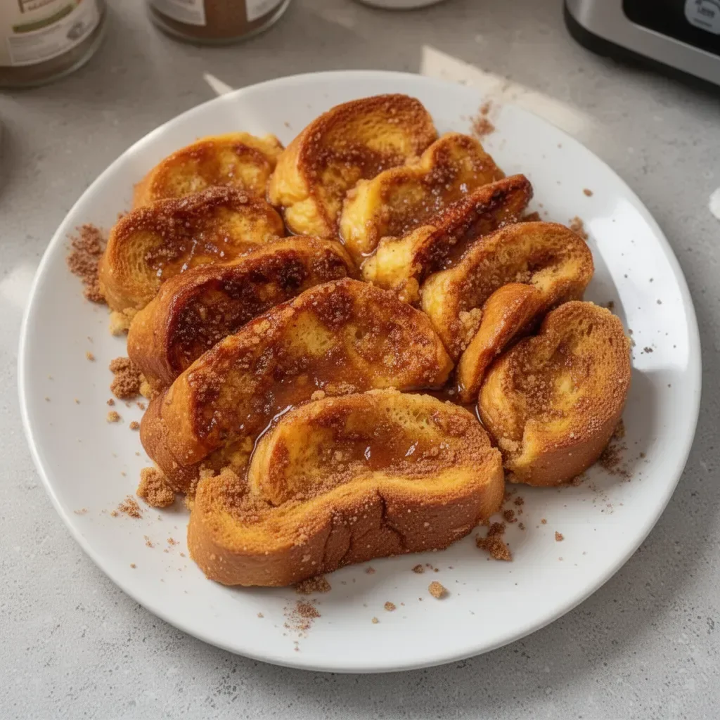Delicious Cinnamon Overnight French Toast Bake ready to serve for breakfast