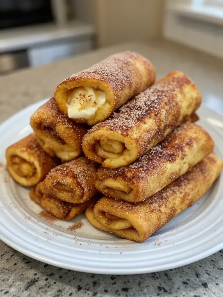 Cinnamon Sugar French Toast Roll-Ups