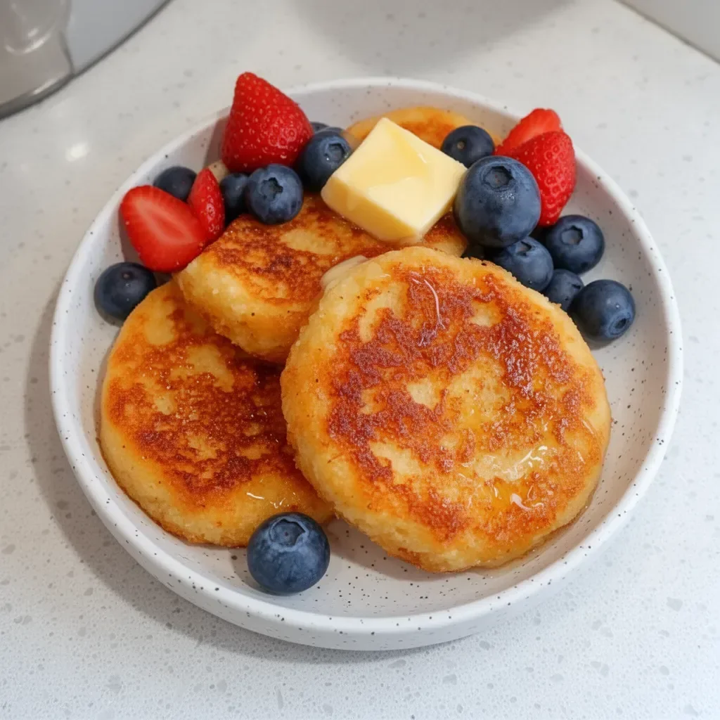 Delicious Classic French Toast Biscuits served on a plate with syrup
