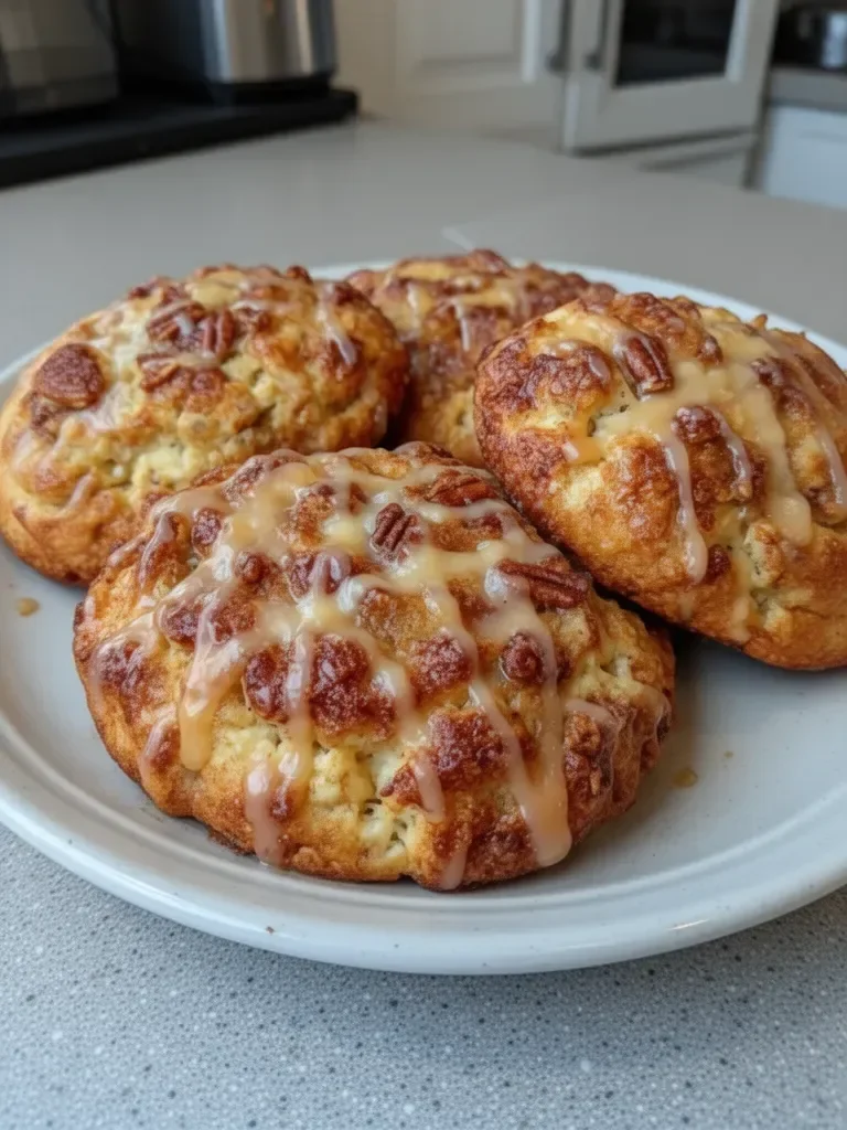 Cottage Cheese Cinnamon Roll Breakfast Cookies