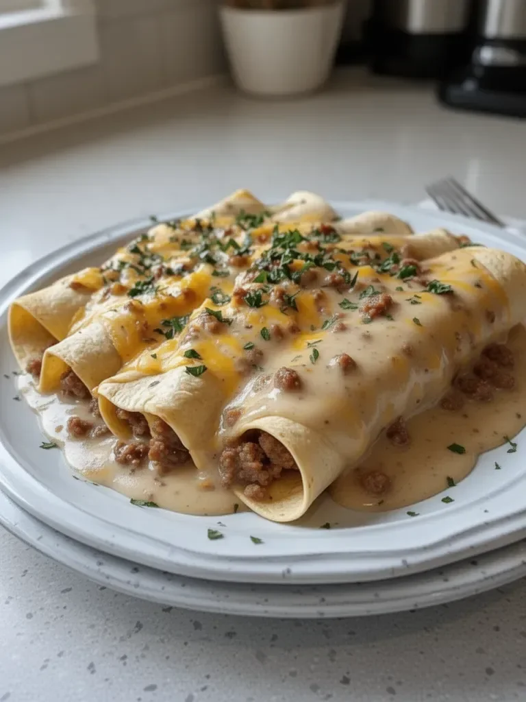 Delicious Breakfast Enchiladas with Sausage Gravy Made Easy