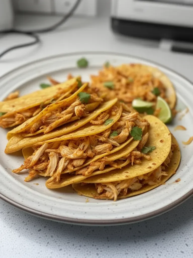 Easy Baked Crispy Chicken Tacos