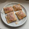 Homemade pop tarts made with pie crust and sweet filling