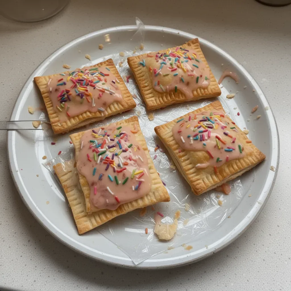 Homemade pop tarts made with pie crust and sweet filling
